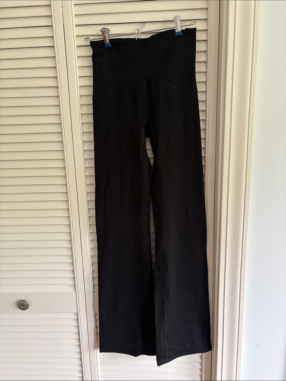SPANX Black High-Rise Bootcut Flare leggings